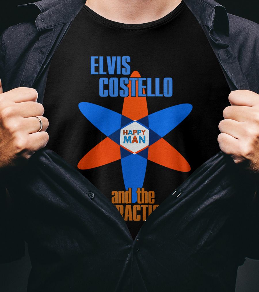 Elvis Costello And The Attractions Happy Man T-Shirt