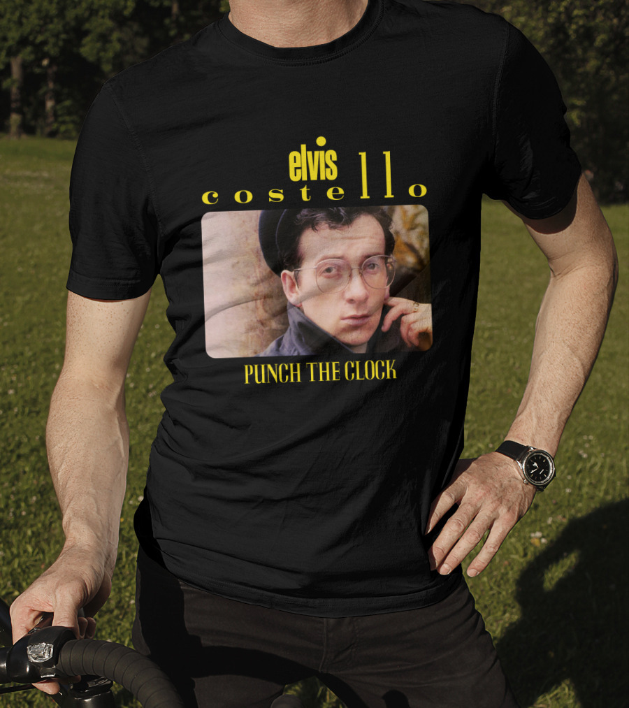 Elvis Costello Punch The Clock Vintage Album Cover T-Shirt