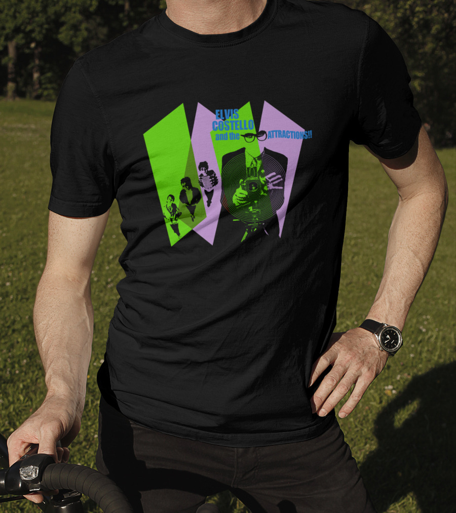 Elvis Costello And The Attractions Camera T-Shirt