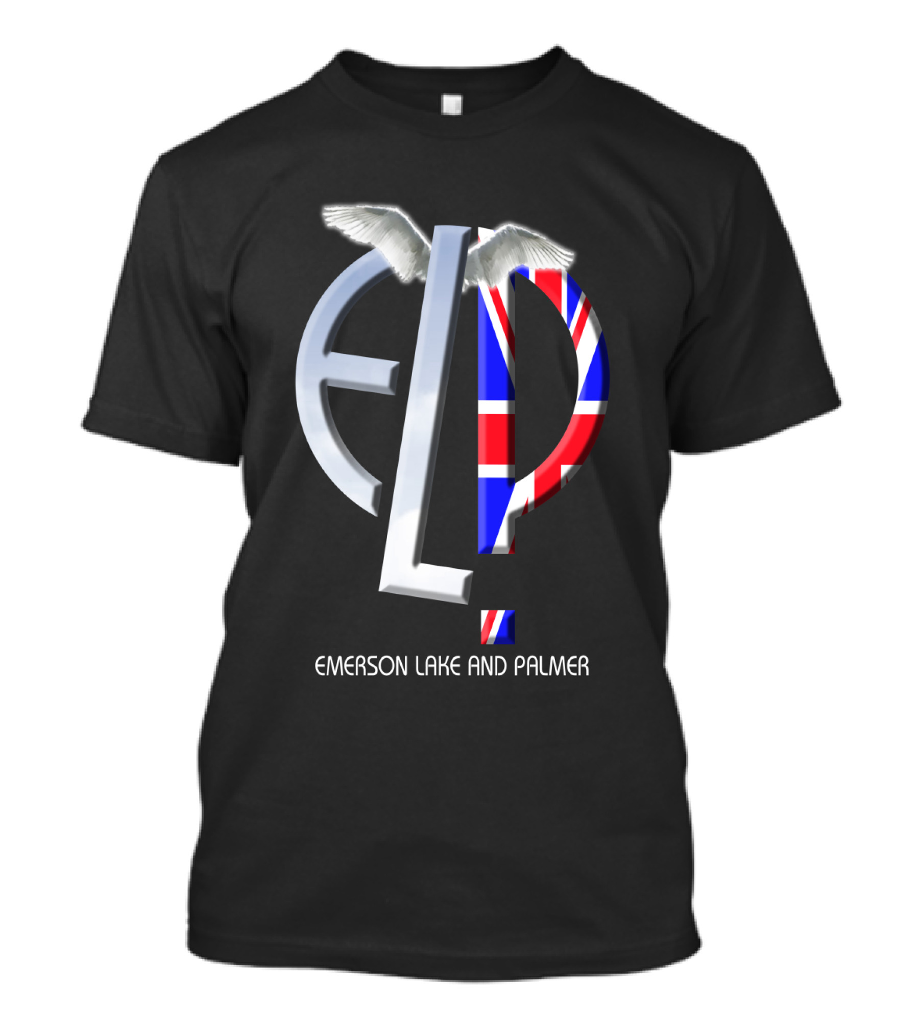 Emerson Lake And Palmer Elp 02 Union Jack Wings T-Shirt