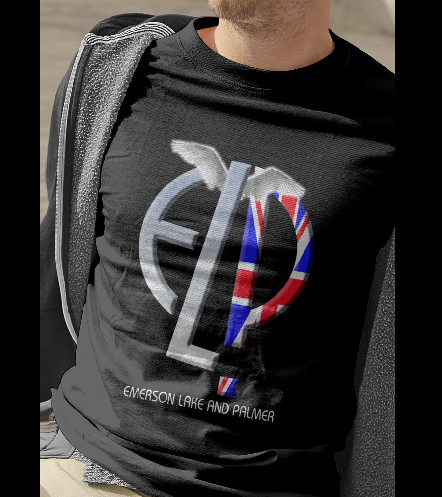 Emerson Lake And Palmer Elp 02 Union Jack Wings T-Shirt