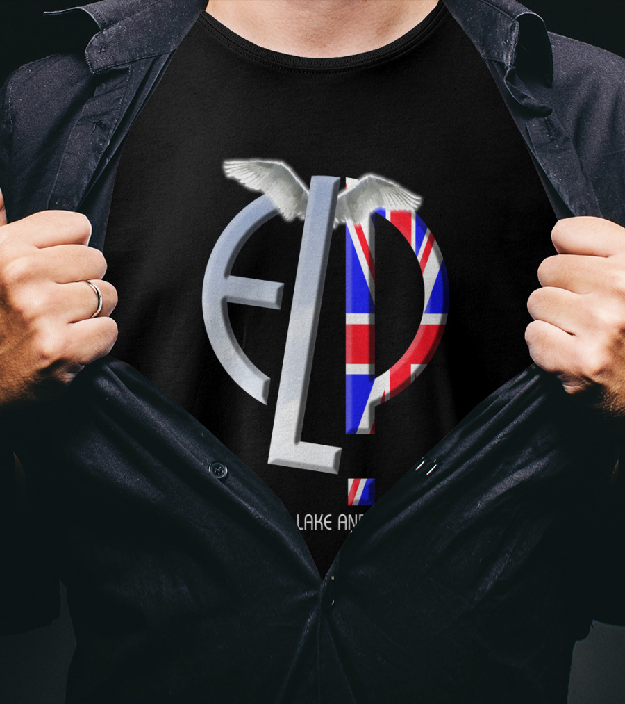 Emerson Lake And Palmer Elp 02 Union Jack Wings T-Shirt