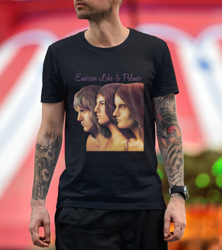 Emerson Lake & Palmer Trilogy Album Cover Art T-Shirt