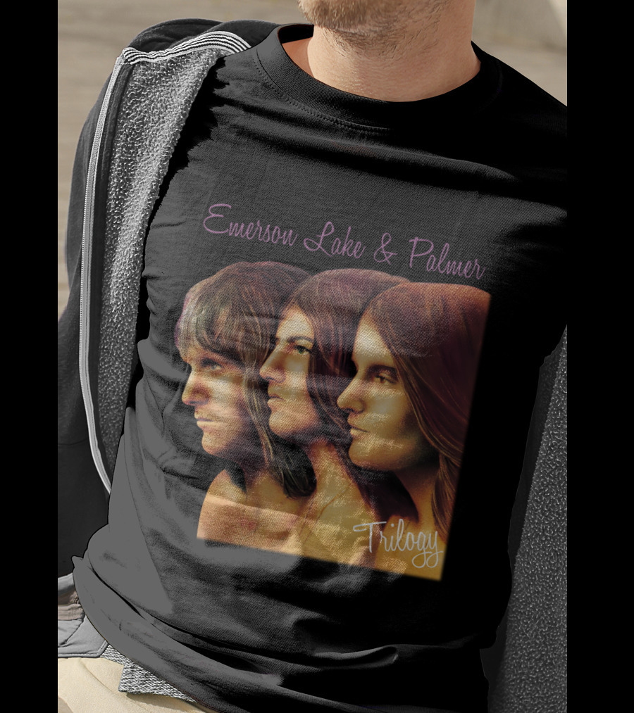 Emerson Lake & Palmer Trilogy Album Cover Art T-Shirt