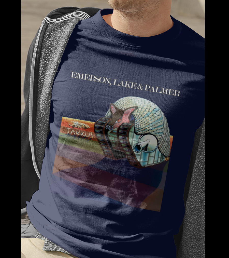 Emerson, Lake And Palmer Tarkus 12 Album Cover T-Shirt