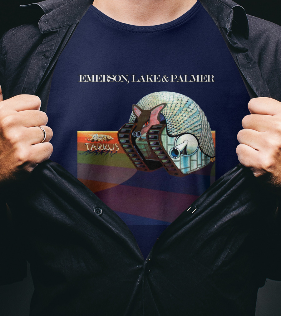 Emerson, Lake And Palmer Tarkus 12 Album Cover T-Shirt