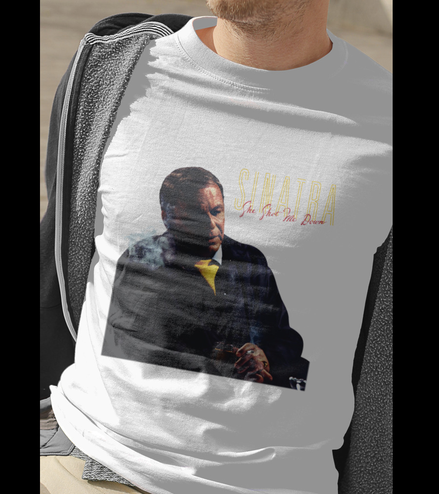 SINATRA She Shot Me Down Smoking Jacket T-Shirt