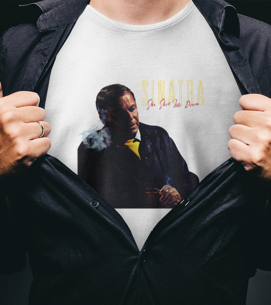 SINATRA She Shot Me Down Smoking Jacket T-Shirt