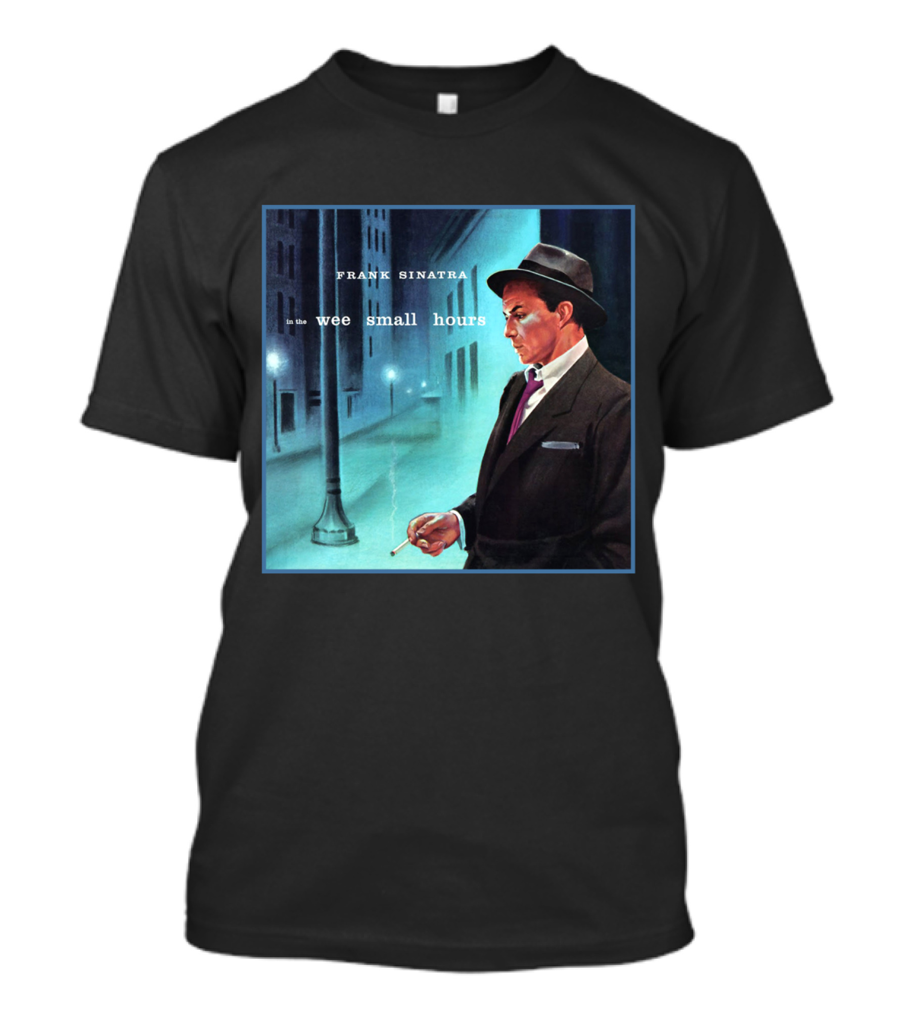 Frank Sinatra In The Wee Small Hours Classic Album Cover Smoking Night Scene T-Shirt