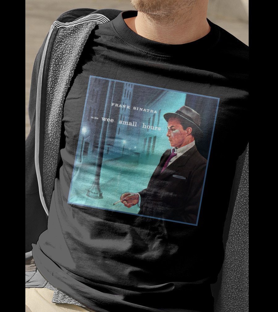 Frank Sinatra In The Wee Small Hours Classic Album Cover Smoking Night Scene T-Shirt