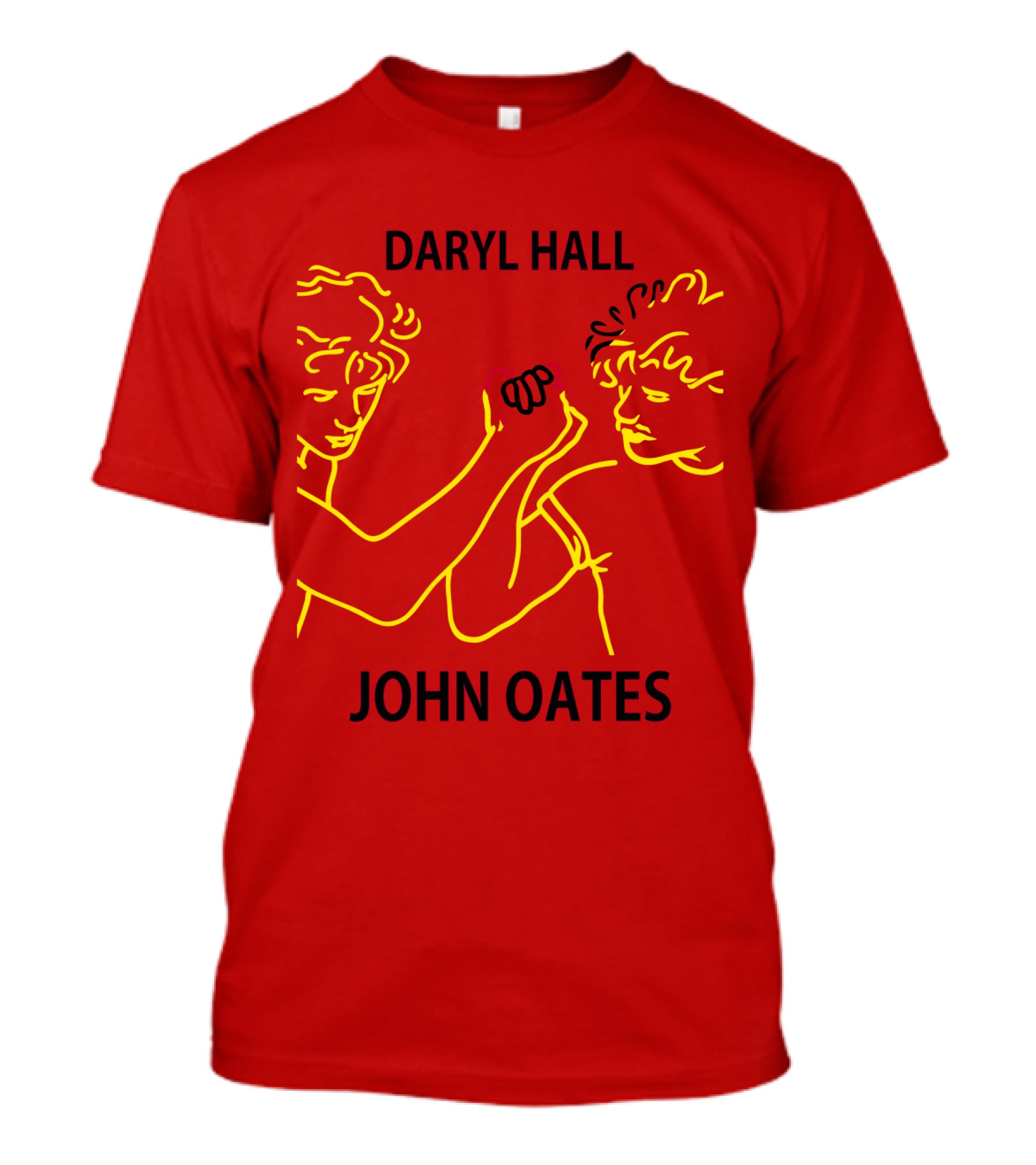 Daryl Hall And John Oates Neon Outline Duo T-Shirt