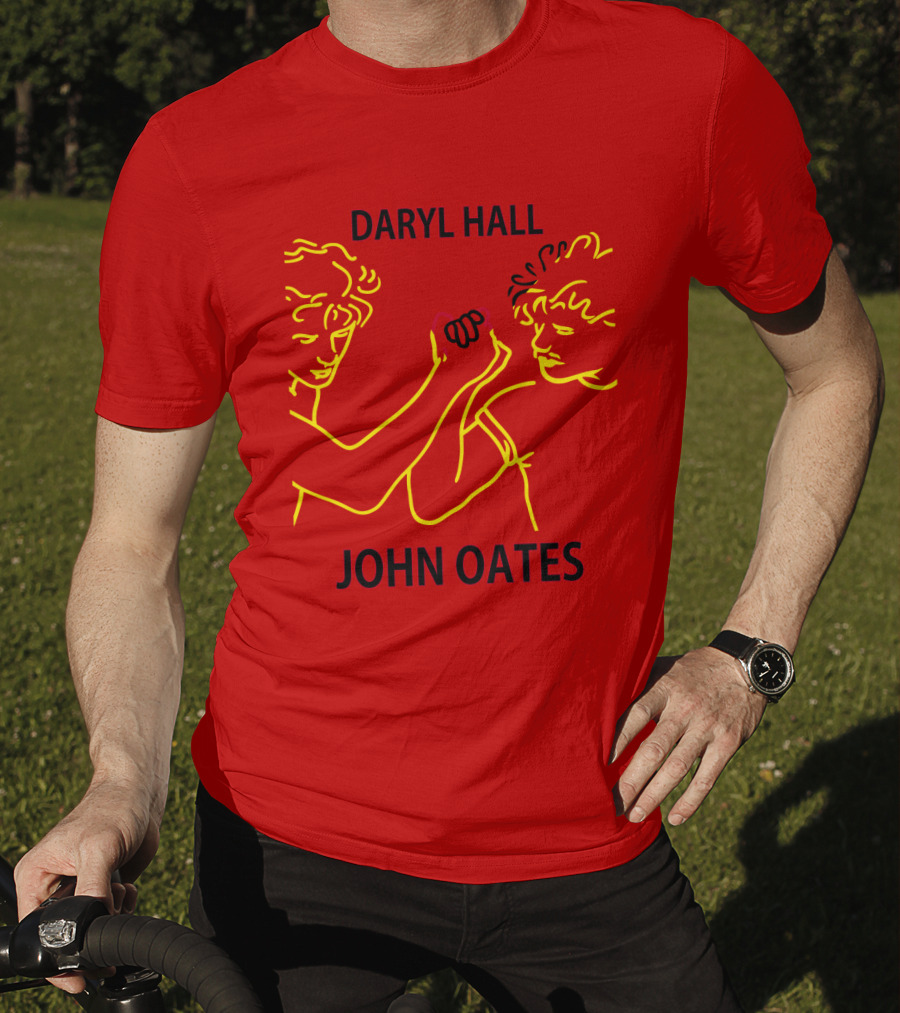 Daryl Hall And John Oates Neon Outline Duo T-Shirt