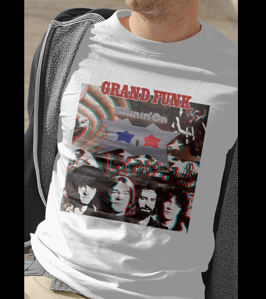 Grand Funk Shinin' On Album Cover Collage 04 T-Shirt