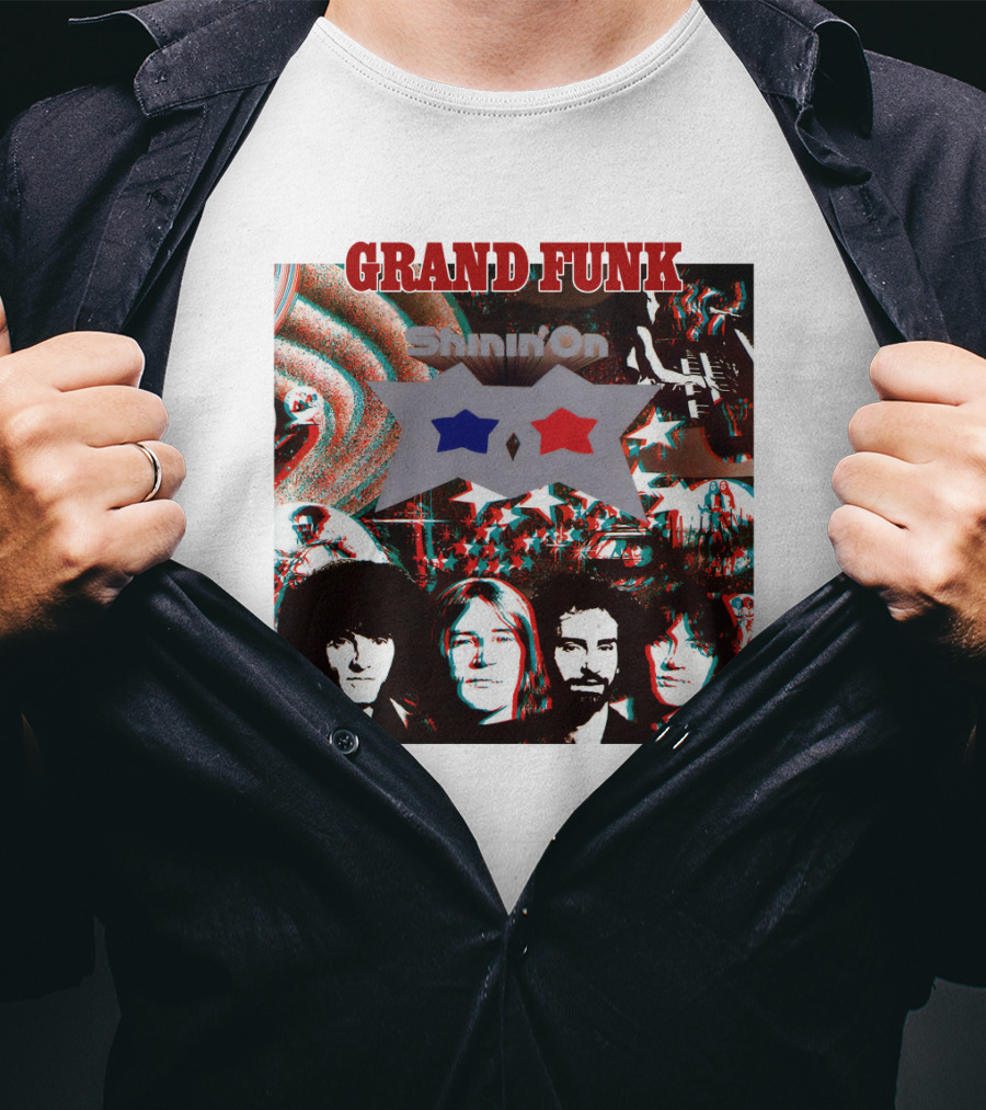 Grand Funk Shinin' On Album Cover Collage 04 T-Shirt