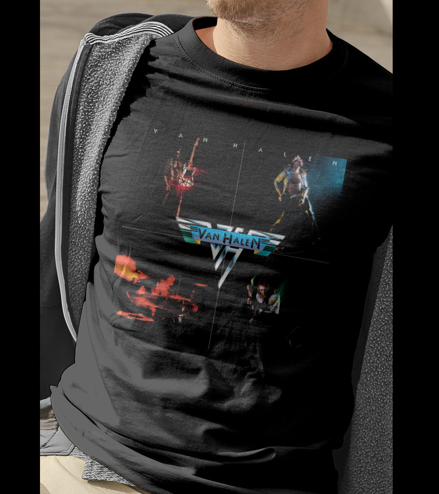 Van Halen Classic Band Montage Vhl 18 T-Shirt