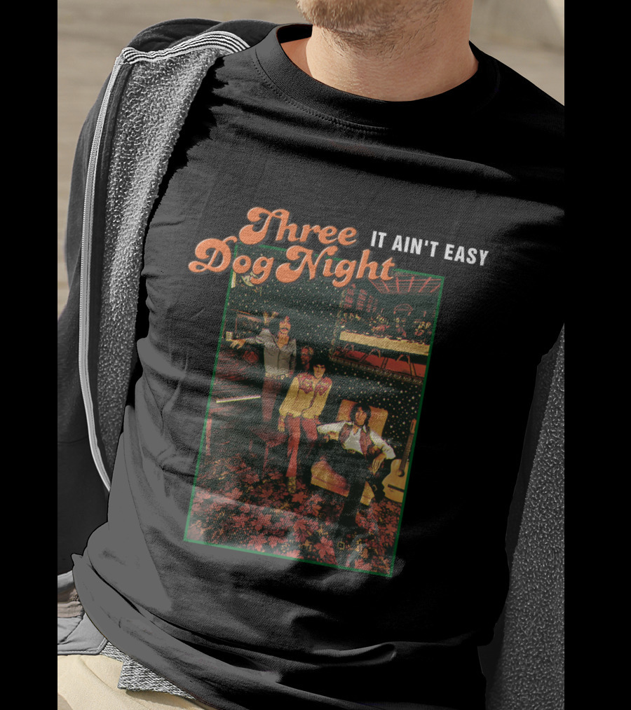 Three Dog Night It Ain't Easy Retro Band Photo T-Shirt