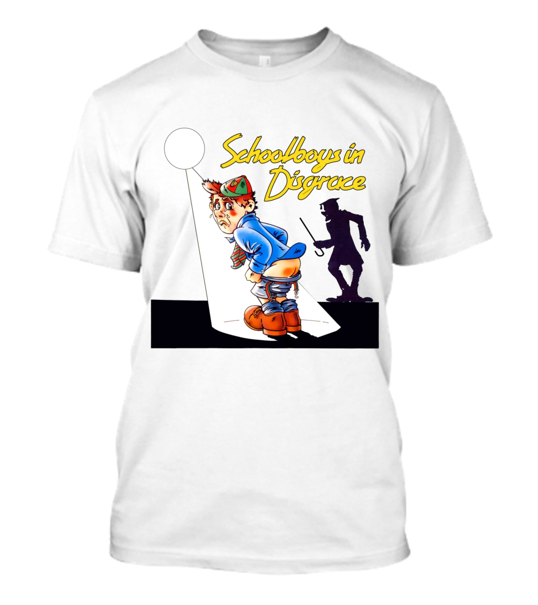 TKK 02 Schoolboys In Disgrace Animation Style Illustration With Shadow Scene T-Shirt