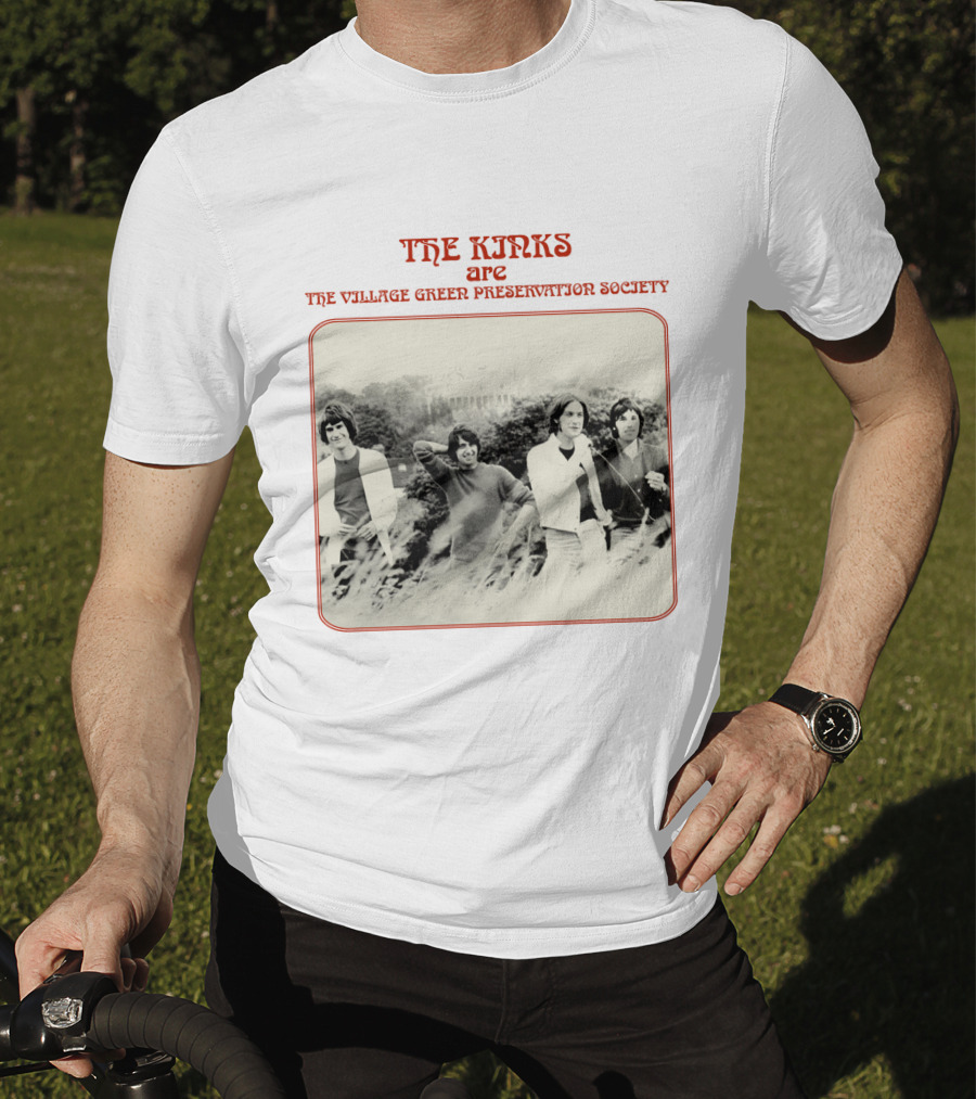 TKK 03 The Kinks Are The Village Green Preservation Society Band Photo T-Shirt