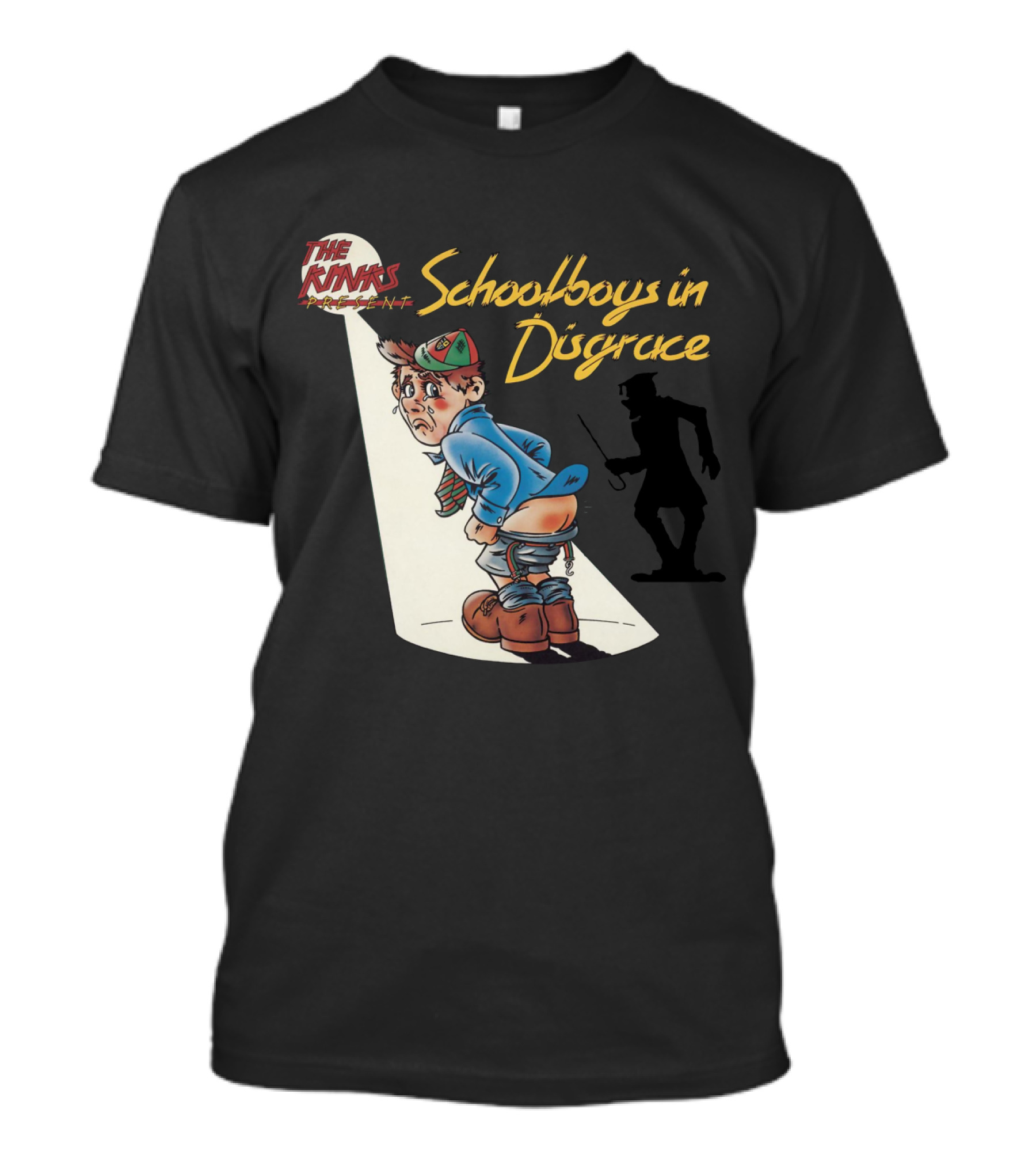 The Kinks Schoolboys In Disgrace Mischievous Cartoon T-Shirt