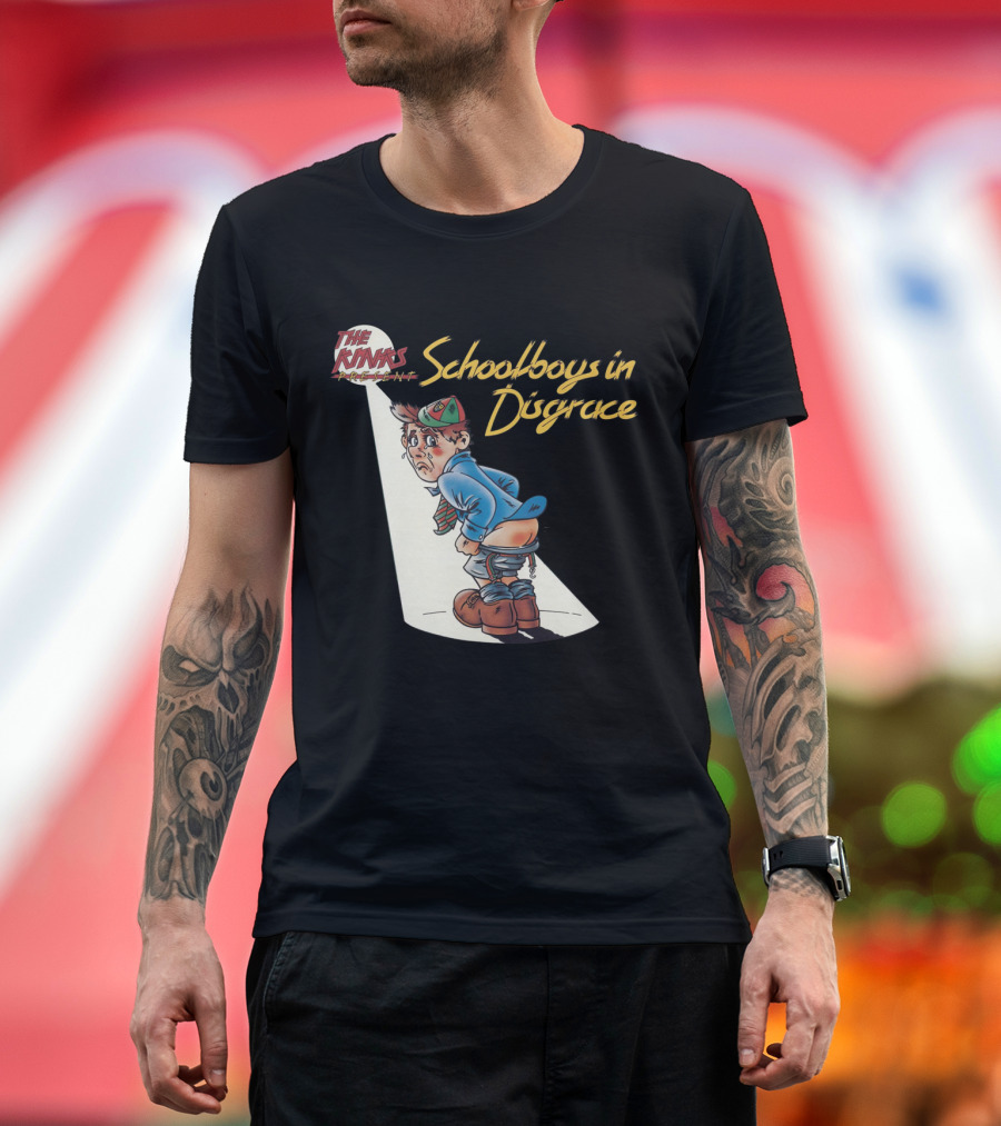 The Kinks Schoolboys in Disgrace Mischievous Cartoon T-Shirt