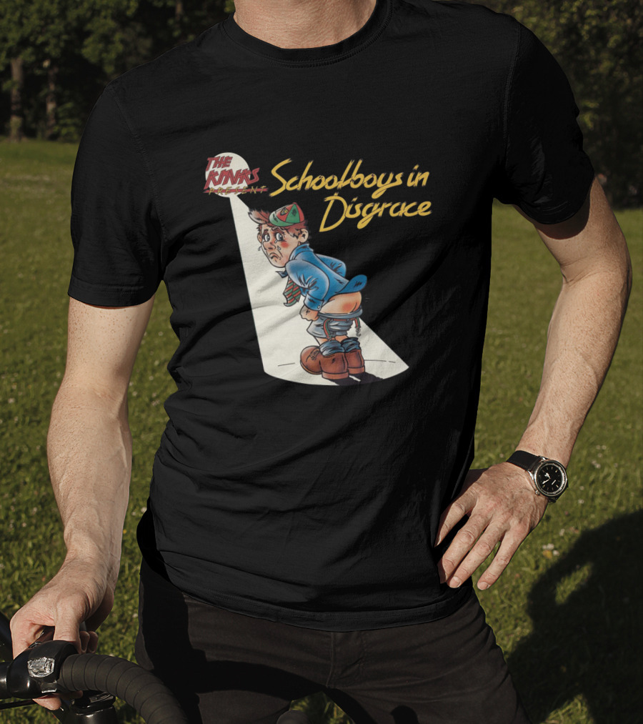The Kinks Schoolboys In Disgrace Mischievous Cartoon T-Shirt