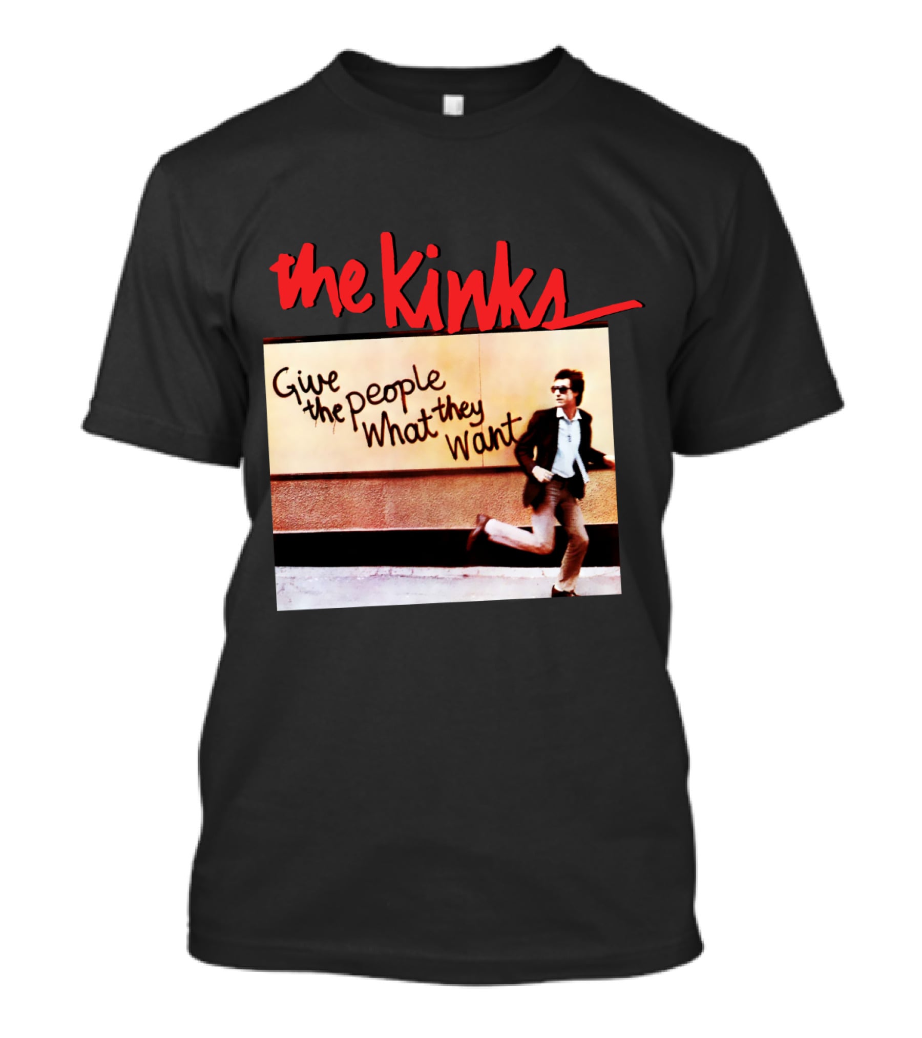 The Kinks Give The People What They Want Running Man Image T-Shirt