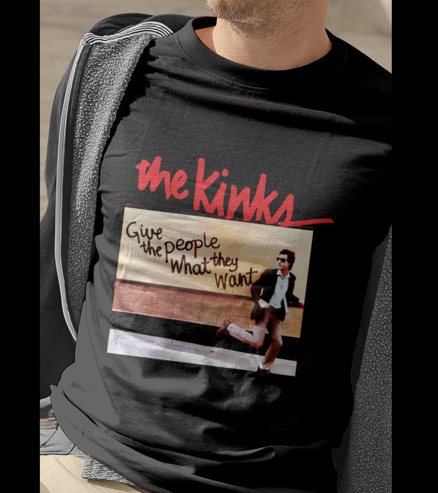 The Kinks Give The People What They Want Running Man Image T-Shirt