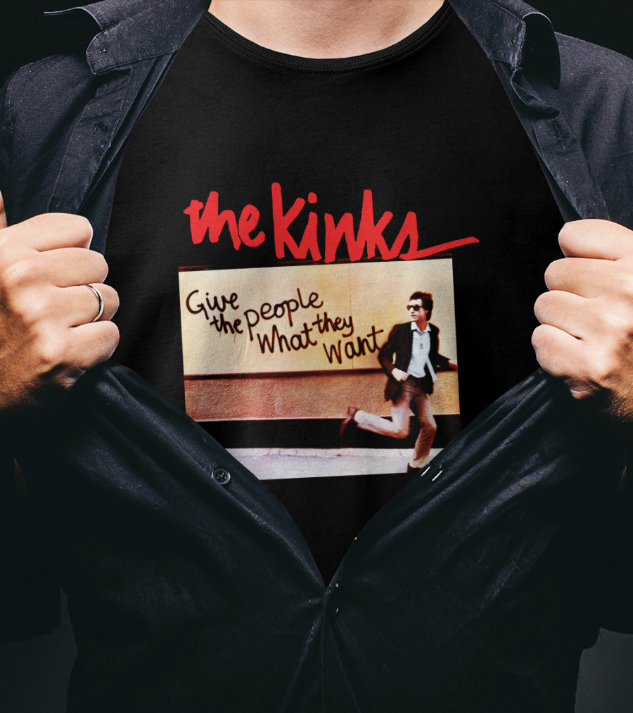 The Kinks Give The People What They Want Running Man Image T-Shirt
