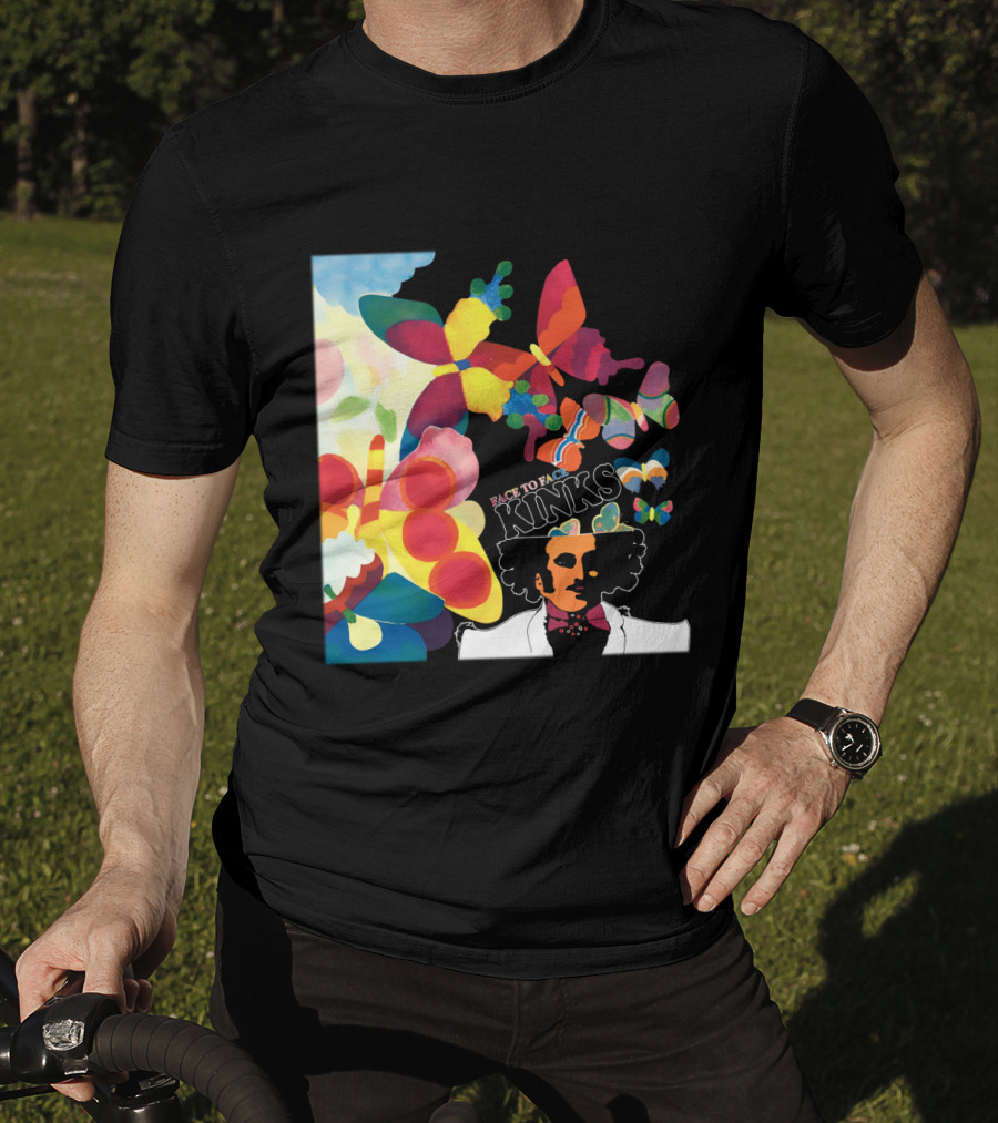 Kinks Face To Face Psychedelic Butterfly T-Shirt