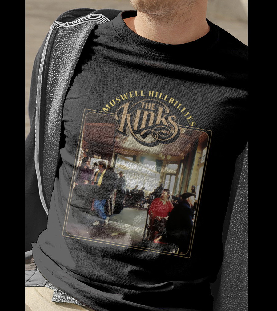 The Kinks Muswell Hillbillies Vintage Album Cover T-Shirt