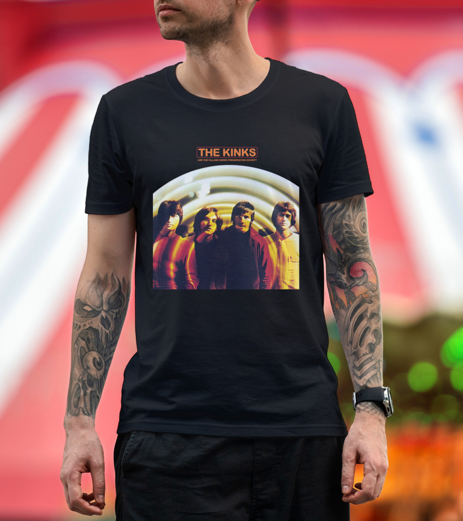 The Kinks Are The Village Green Preservation Society Album Cover With Band Members Tkk T-Shirt