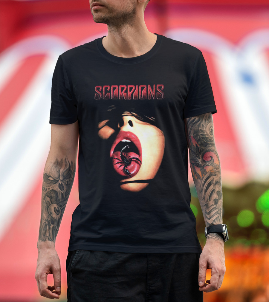 SCORPIONS Face and Mouth with Scorpion T-Shirt