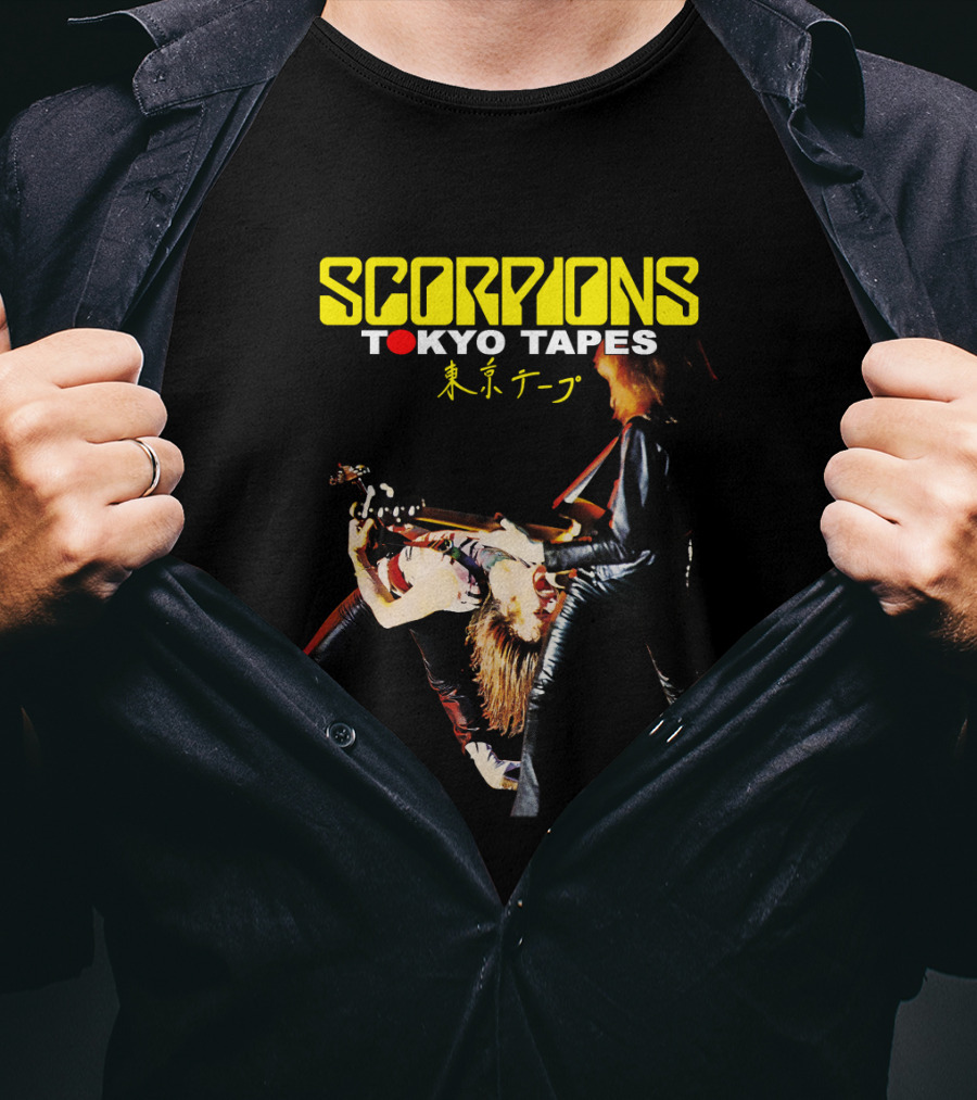 Scorpions Tokyo Tapes Live Performance Japan Rock Band T-Shirt