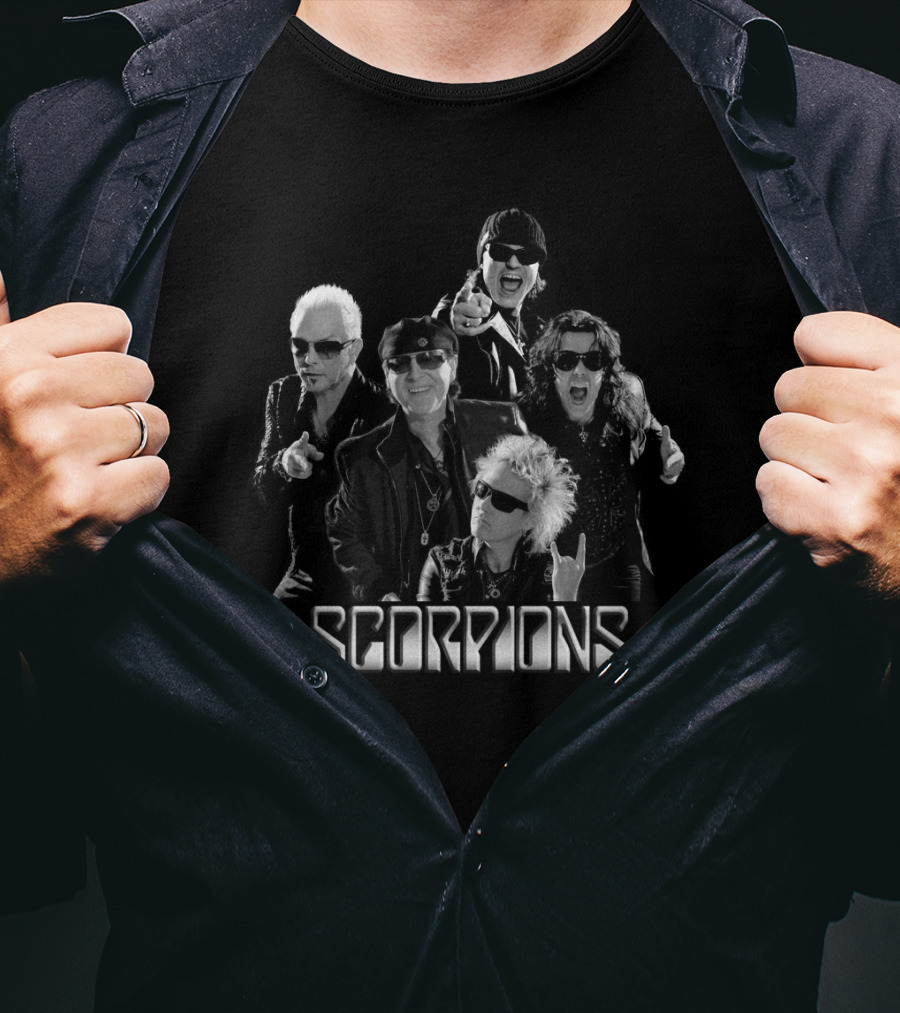 Scorpions Band Iconic Group Pose Rock Legend T-Shirt