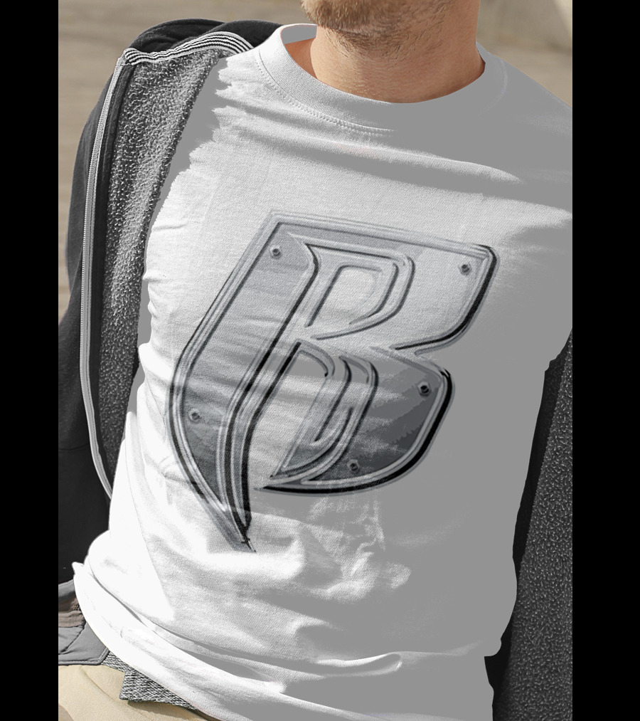 'RRD Chrome Metallic Letter B Logo' T-Shirt