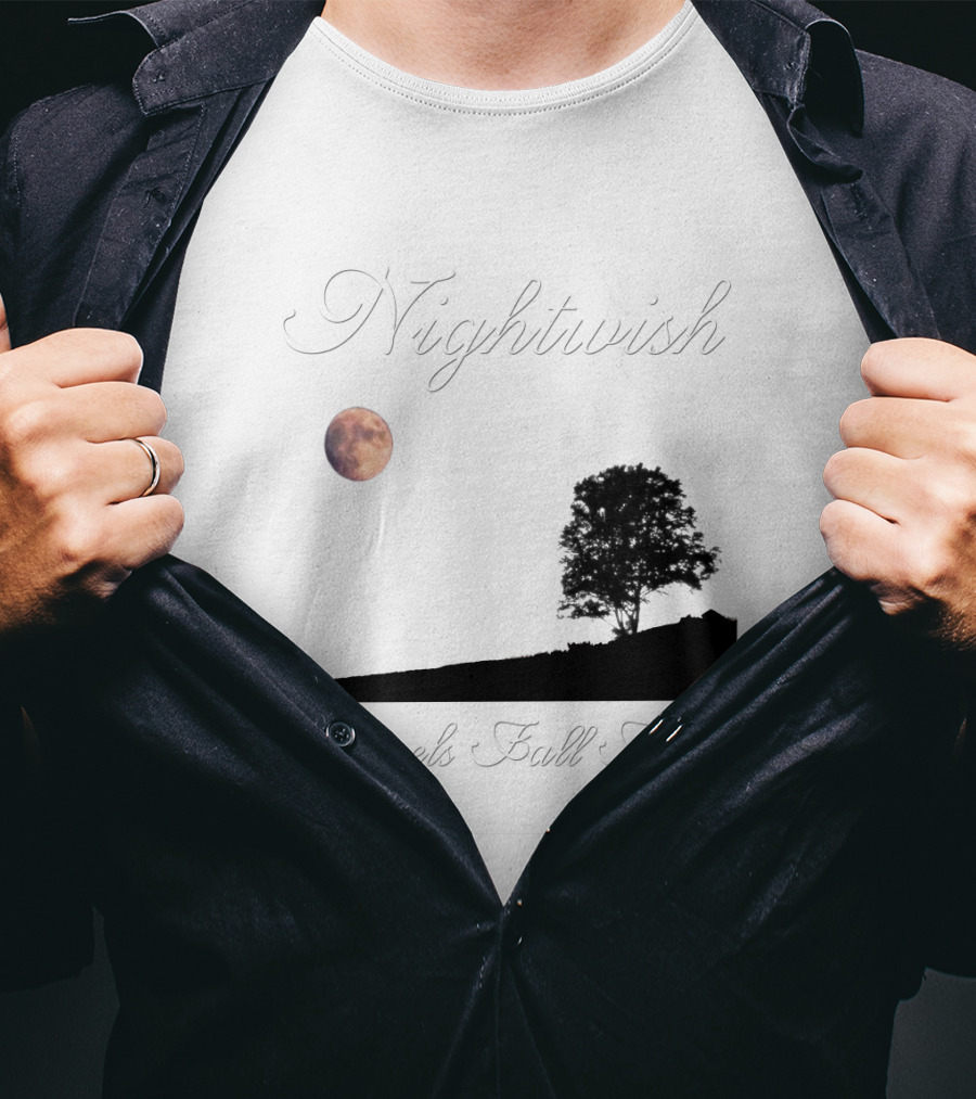 Nightwish Angels Fall First Moon And Tree T-Shirt