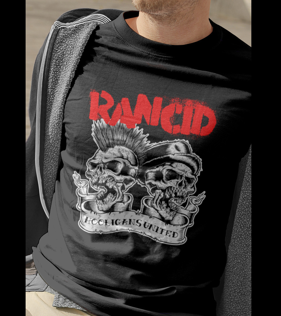 Rancid Hooligans United Skulls Rcd T-Shirt