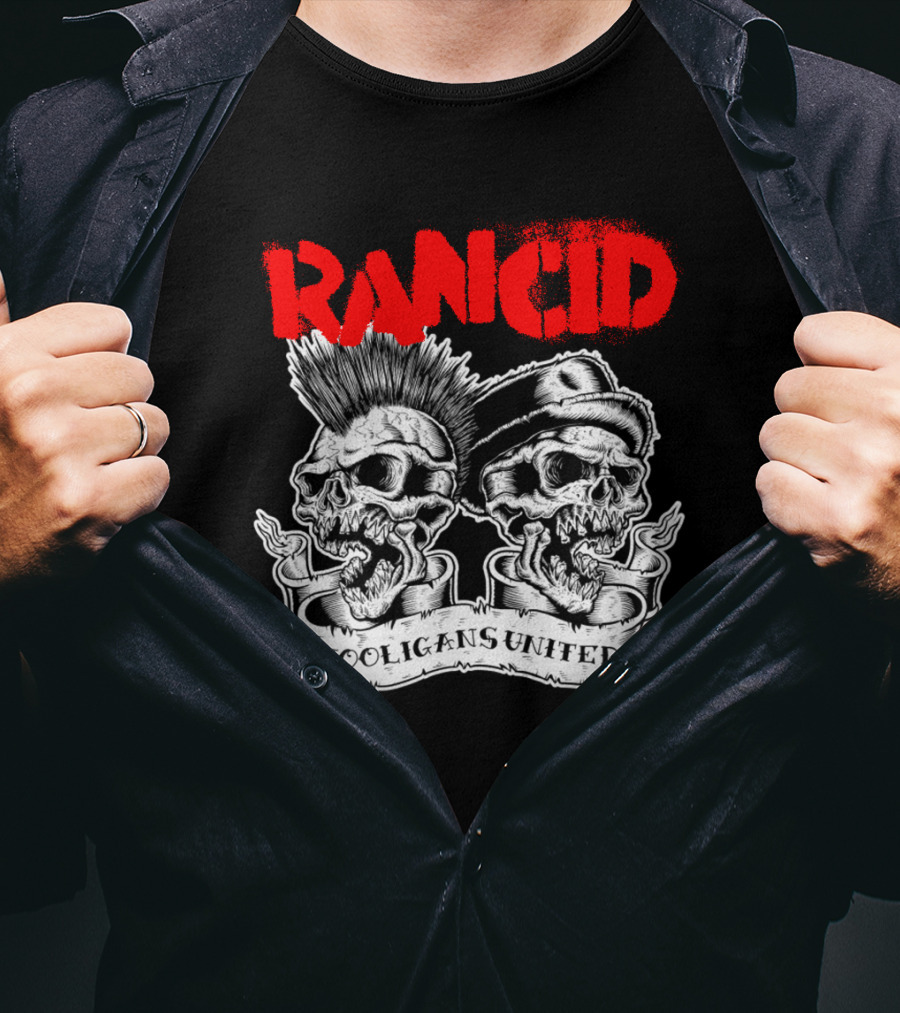Rancid Hooligans United Skulls Rcd T-Shirt