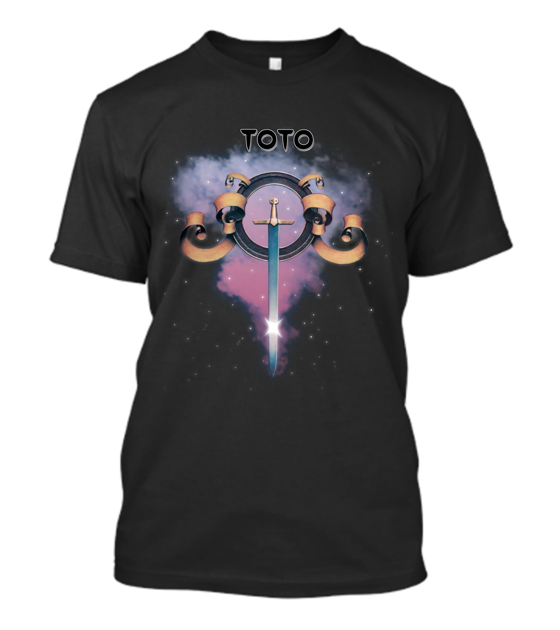 TOTO 07 Legend The Best Of Toto Sword And Cosmic Scroll T-Shirt
