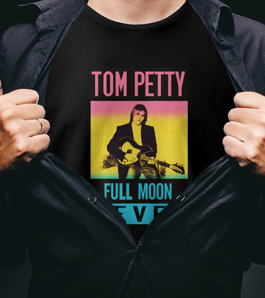 Tom Petty Full Moon Fever Retro Music Poster Tpt 07 Multicolor T-Shirt