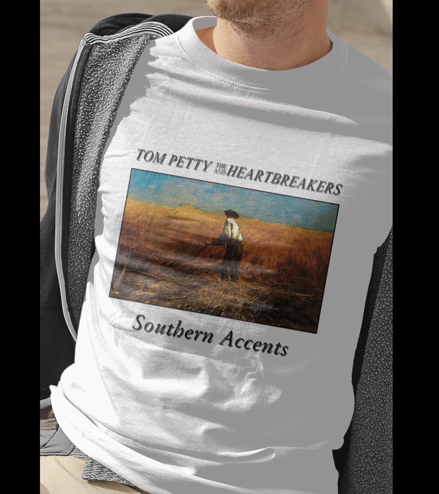 Tom Petty And The Heartbreakers Southern Accents Album Cover Wheat Field Scene T-Shirt