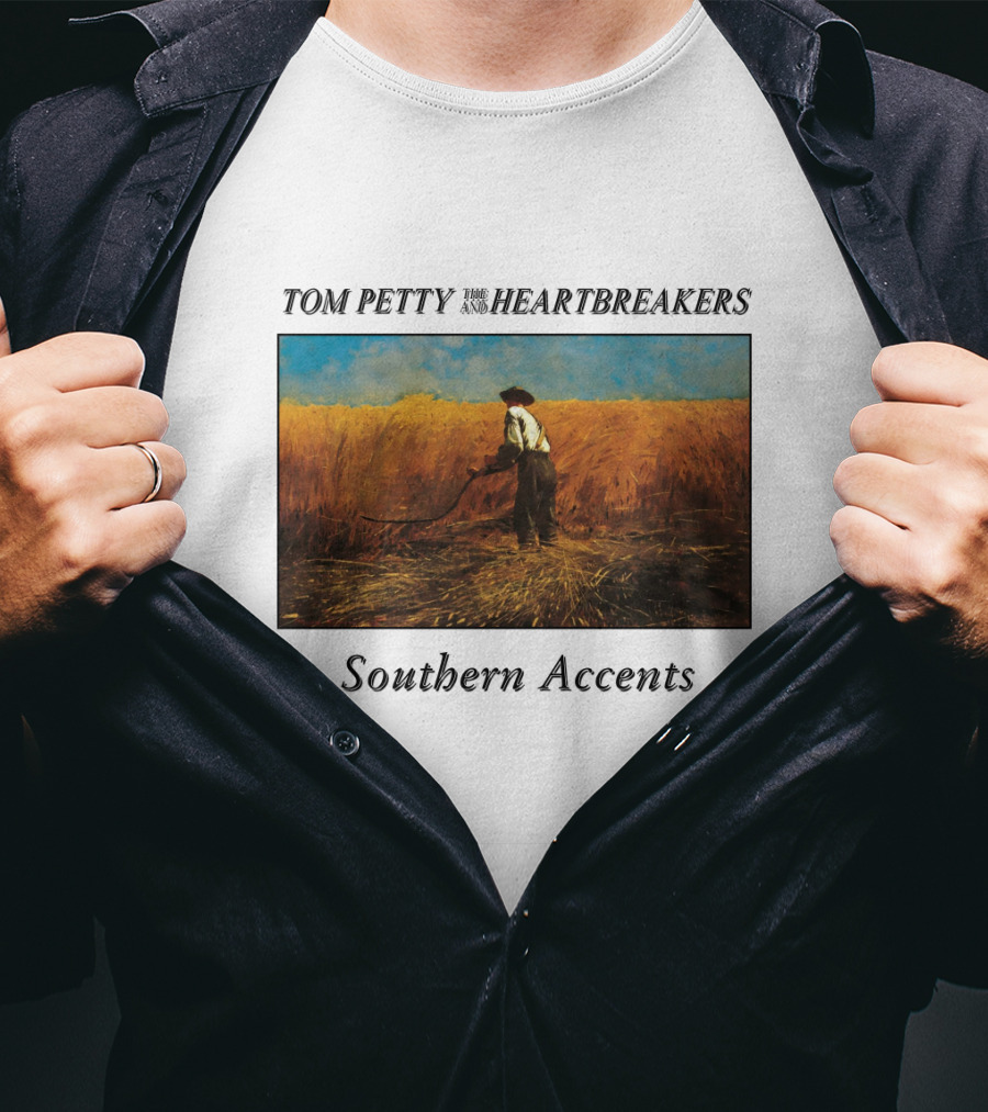 Tom Petty And The Heartbreakers Southern Accents Album Cover Wheat Field Scene T-Shirt