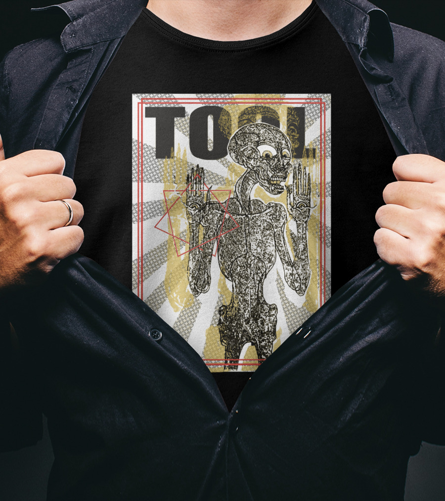 Tool Skeletal Figure Geometric Patterns T-Shirt