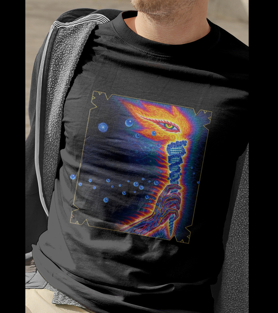 Psychedelic Visionary Art With Vibrant Cosmic T-Shirt
