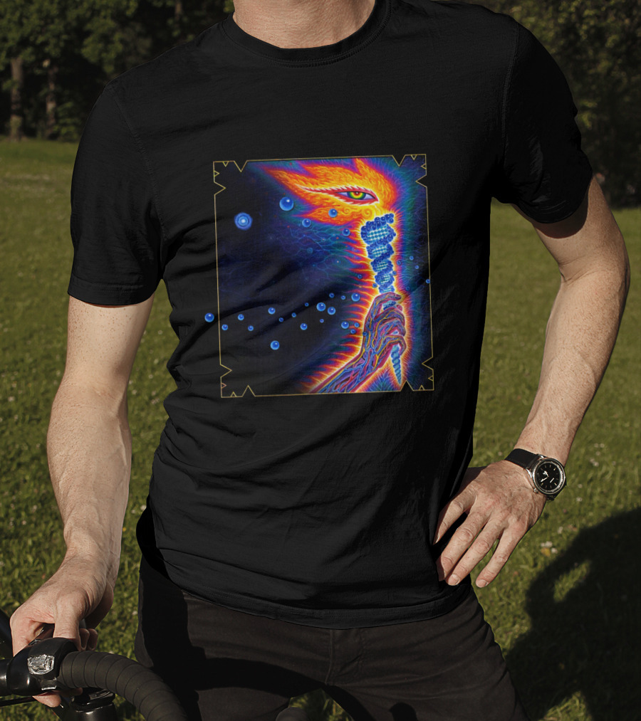 Psychedelic Visionary Art With Vibrant Cosmic T-Shirt