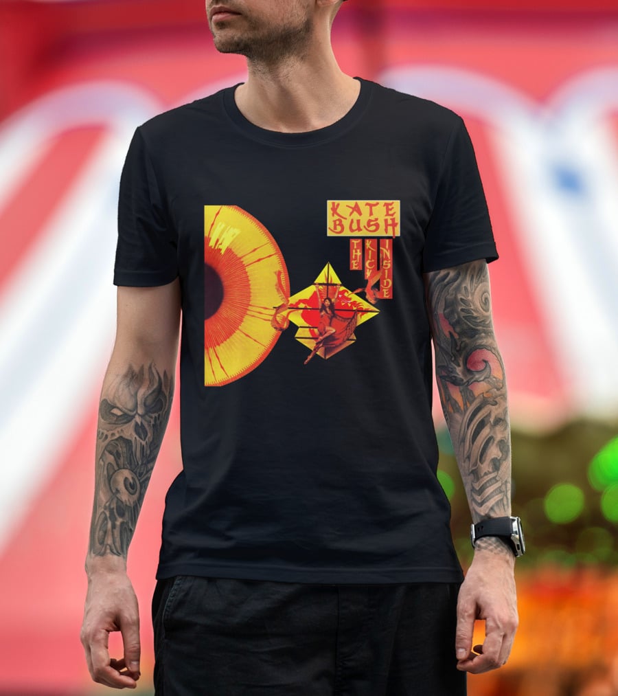 Kate Bush The Kick Inside Eye Sunburst Dance Red And Yellow T-Shirt