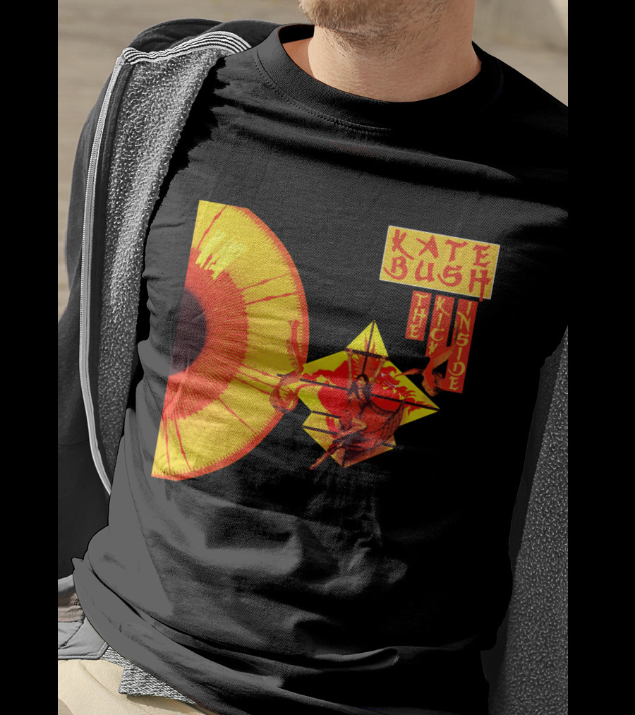 Kate Bush The Kick Inside Eye Sunburst Dance Red And Yellow T-Shirt