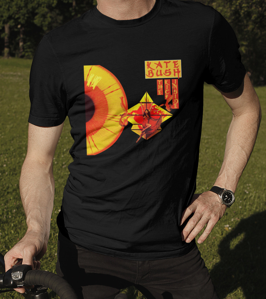 Kate Bush The Kick Inside Eye Sunburst Dance Red And Yellow T-Shirt