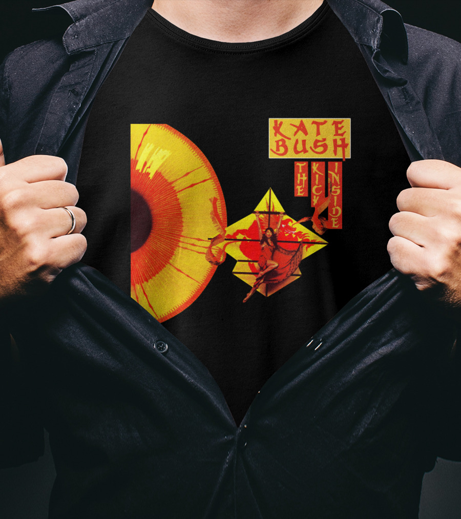 Kate Bush The Kick Inside Eye Sunburst Dance Red And Yellow T-Shirt