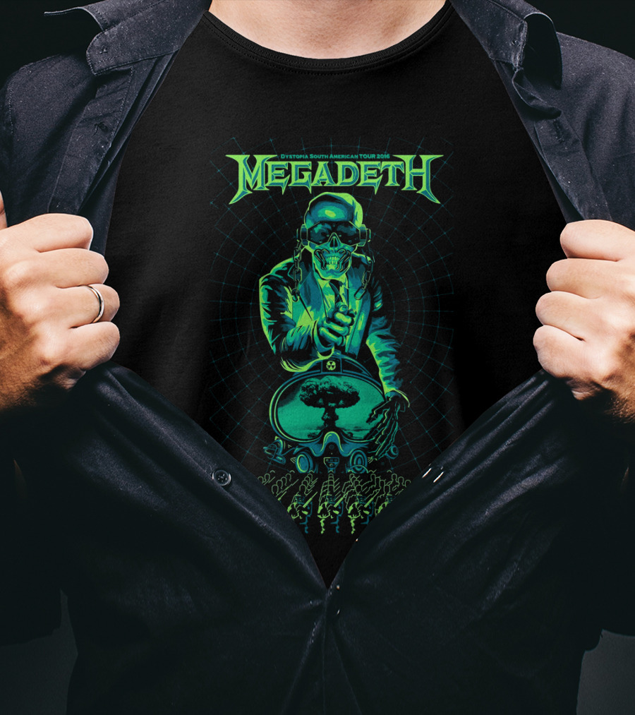 Megadeth Dystopia South American Tour 2016 Explosive T-Shirt